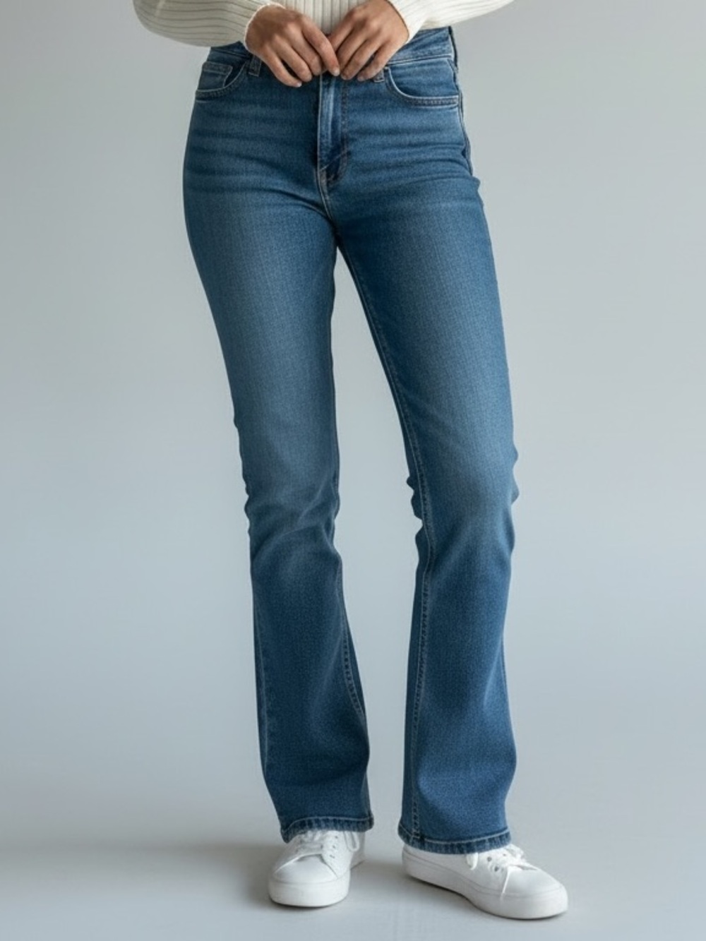 PAIGE Dark Blue Flare Jeans